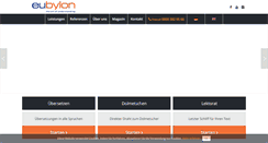 Desktop Screenshot of eubylon.de